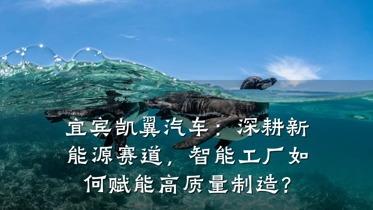 宜宾凯翼汽车:深耕新能源赛道,智能工厂如何赋能高质量制造?