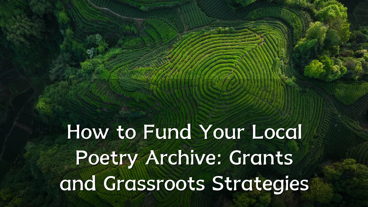 How to Fund Your Local Poetry Archive: Grants and Grassroots Strategies