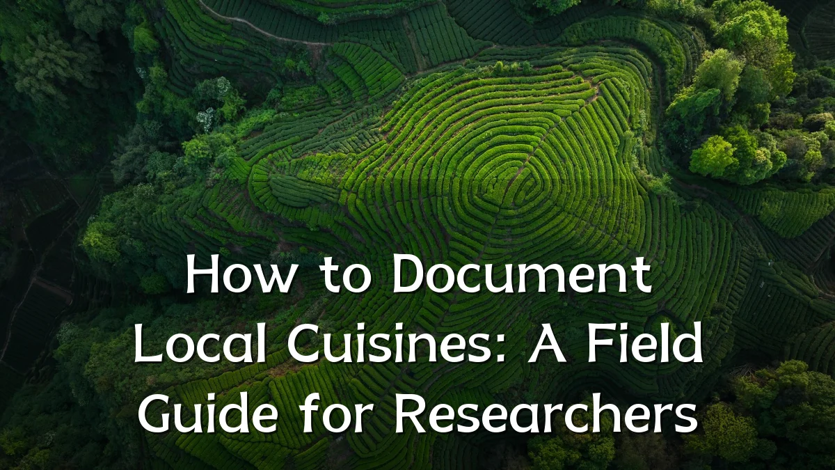 How to Document Local Cuisines: A Field Guide for Researchers