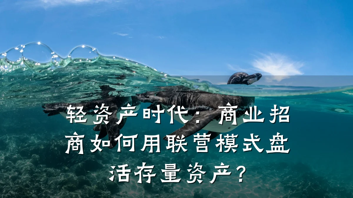 轻资产时代：商业招商如何用联营模式盘活存量资产？
