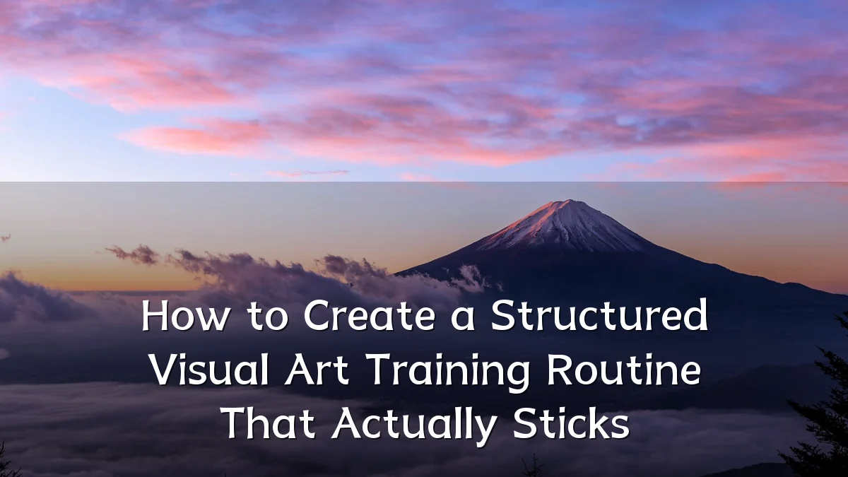 How to Create a Structured Visual Art Training Routine That Actually Sticks