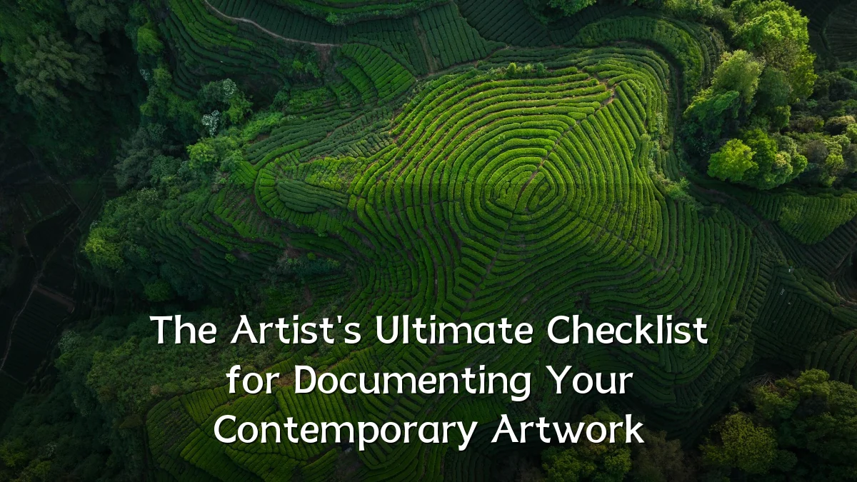 The Artist's Ultimate Checklist for Documenting Your Contemporary Artwork
