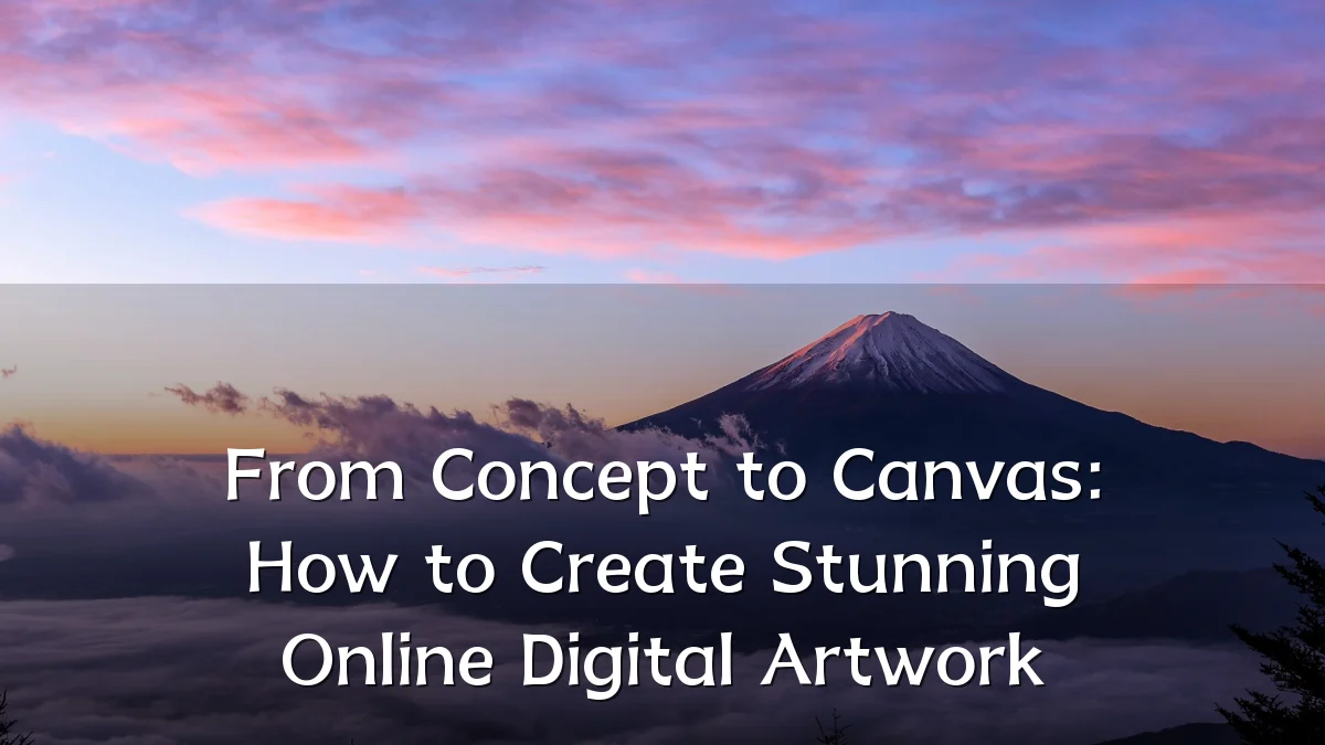 From Concept to Canvas: How to Create Stunning Online Digital Artwork