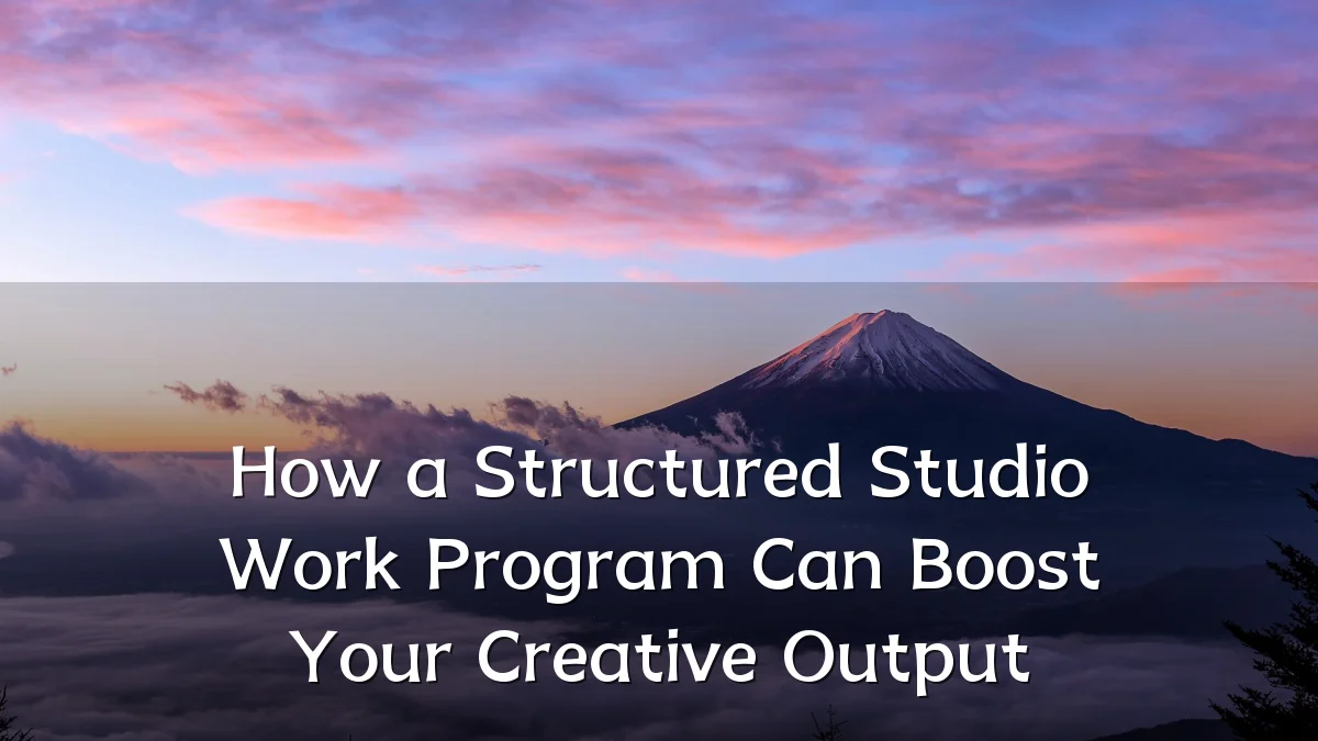 How a Structured Studio Work Program Can Boost Your Creative Output