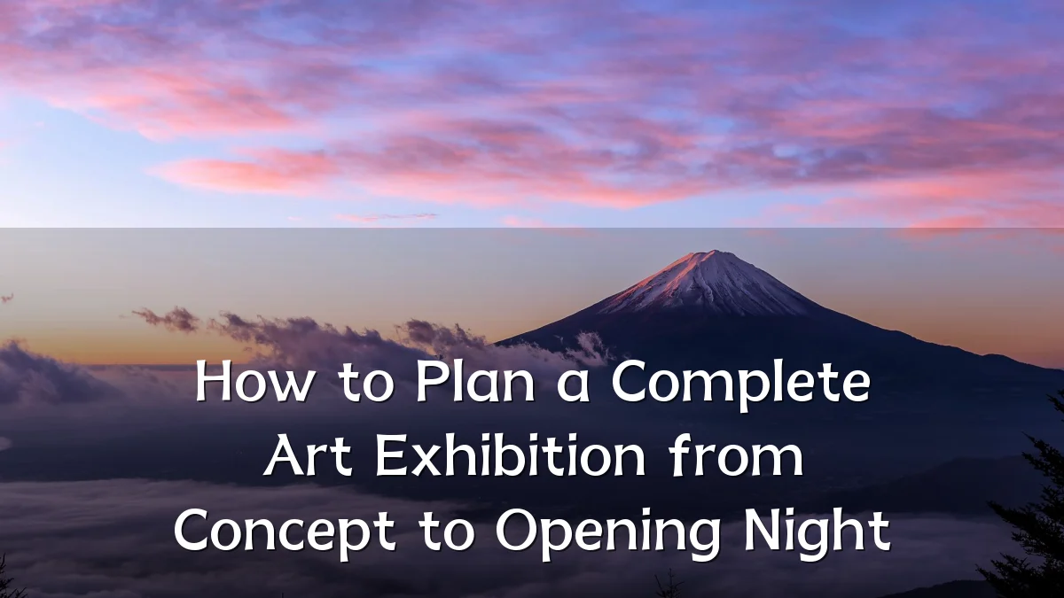 How to Plan a Complete Art Exhibition from Concept to Opening Night