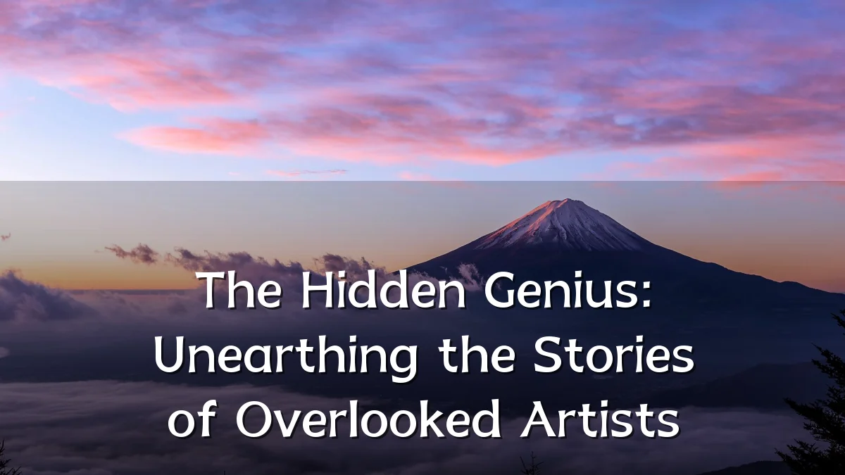 The Hidden Genius: Unearthing the Stories of Overlooked Artists