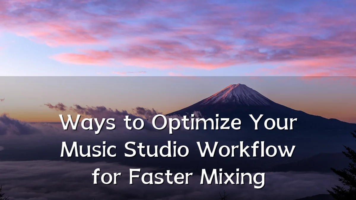 Ways to Optimize Your Music Studio Workflow for Faster Mixing