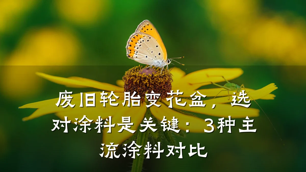 废旧轮胎变花盆,选对涂料是关键:3种主流涂料对比