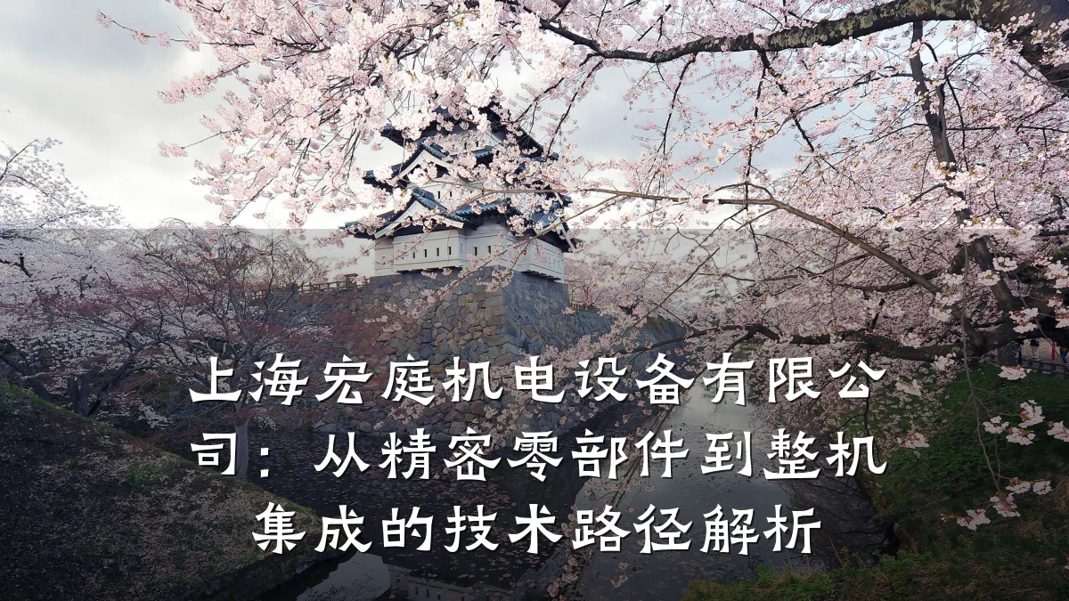上海宏庭机电设备有限公司：从精密零部件到整机集成的技术路径解析
